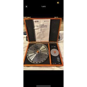 MIBRO 8" Carbide Stacking Dado Set in wooden case.